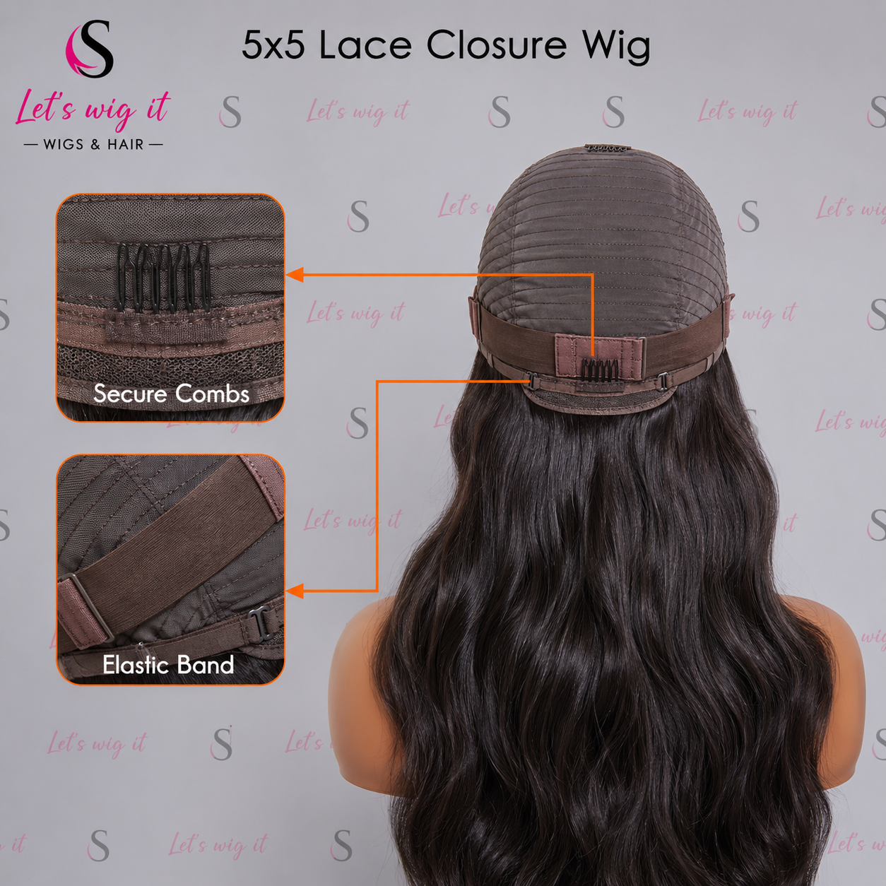 180% Density 5x5 Glueless Lace Closure Wig Body Wave