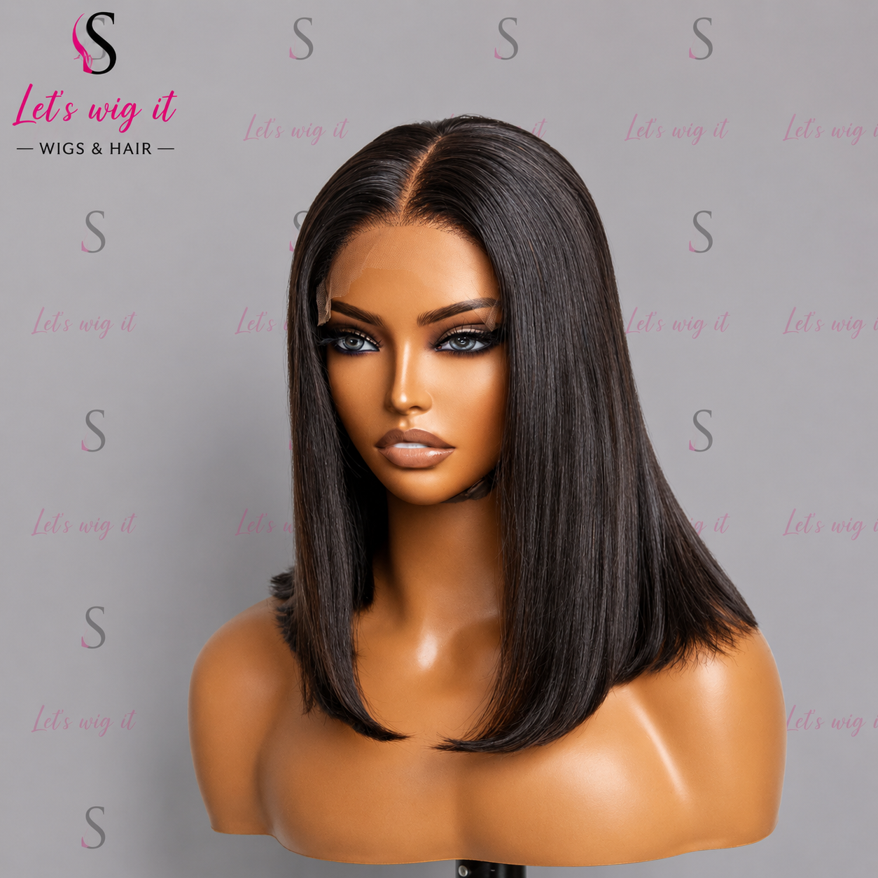 150% Density 5x5 Glueless Lace Closure Bob Wig Straight