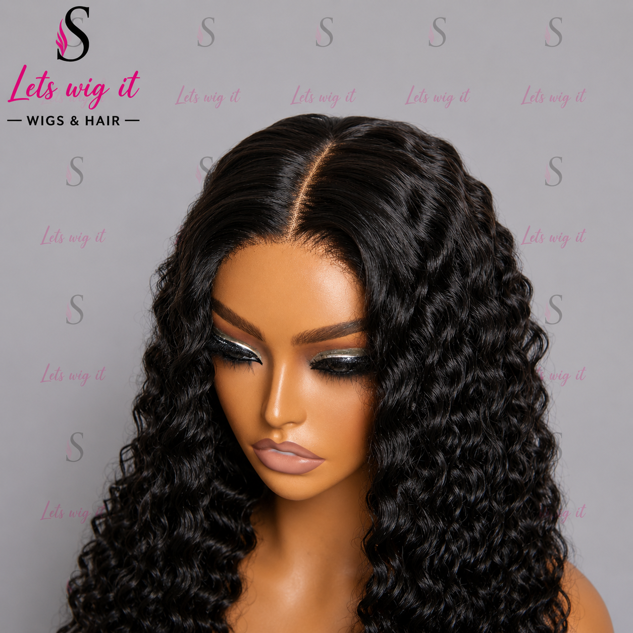 180% Density 5x5 Glueless Lace Closure Wig Deep Wave