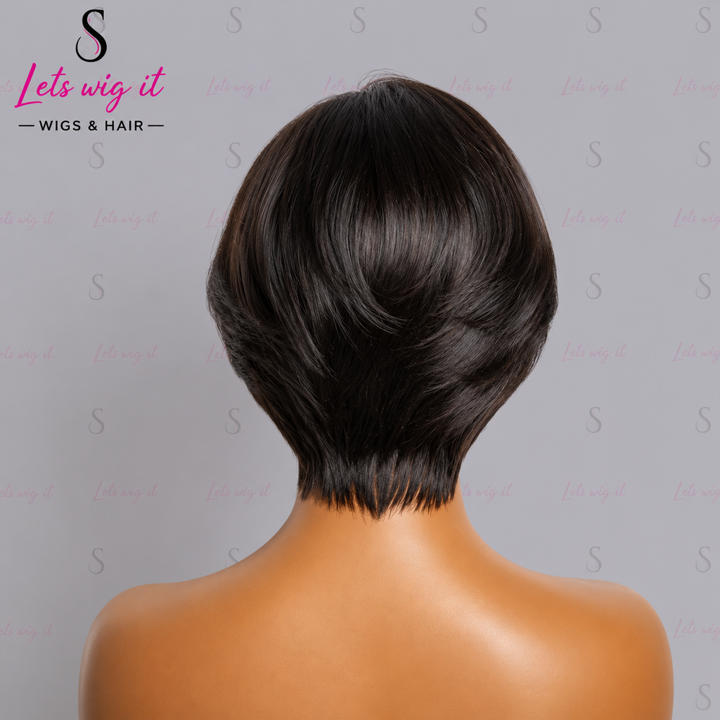 150% Density 4x4 8 Inches Side Part Lace Closure Bob Wig Straight