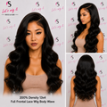 200% Density 13x4 Full Frontal Lace Wig Body Wave