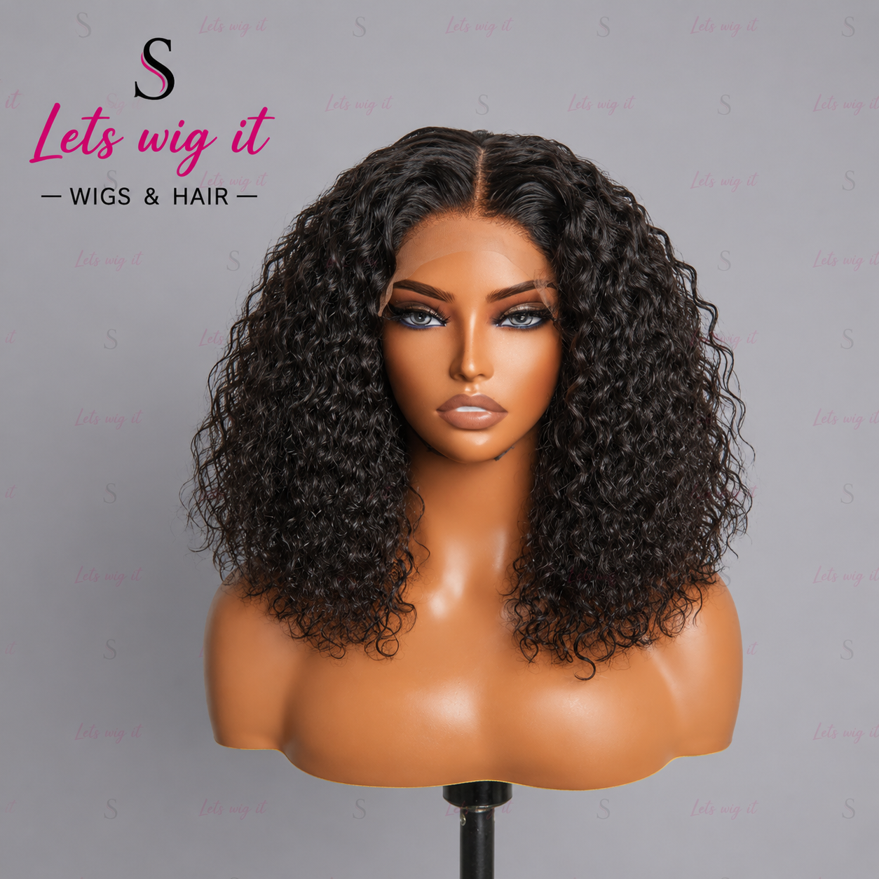 150% Density 5x5 Glueless Lace Closure Bob Wig Water Wave