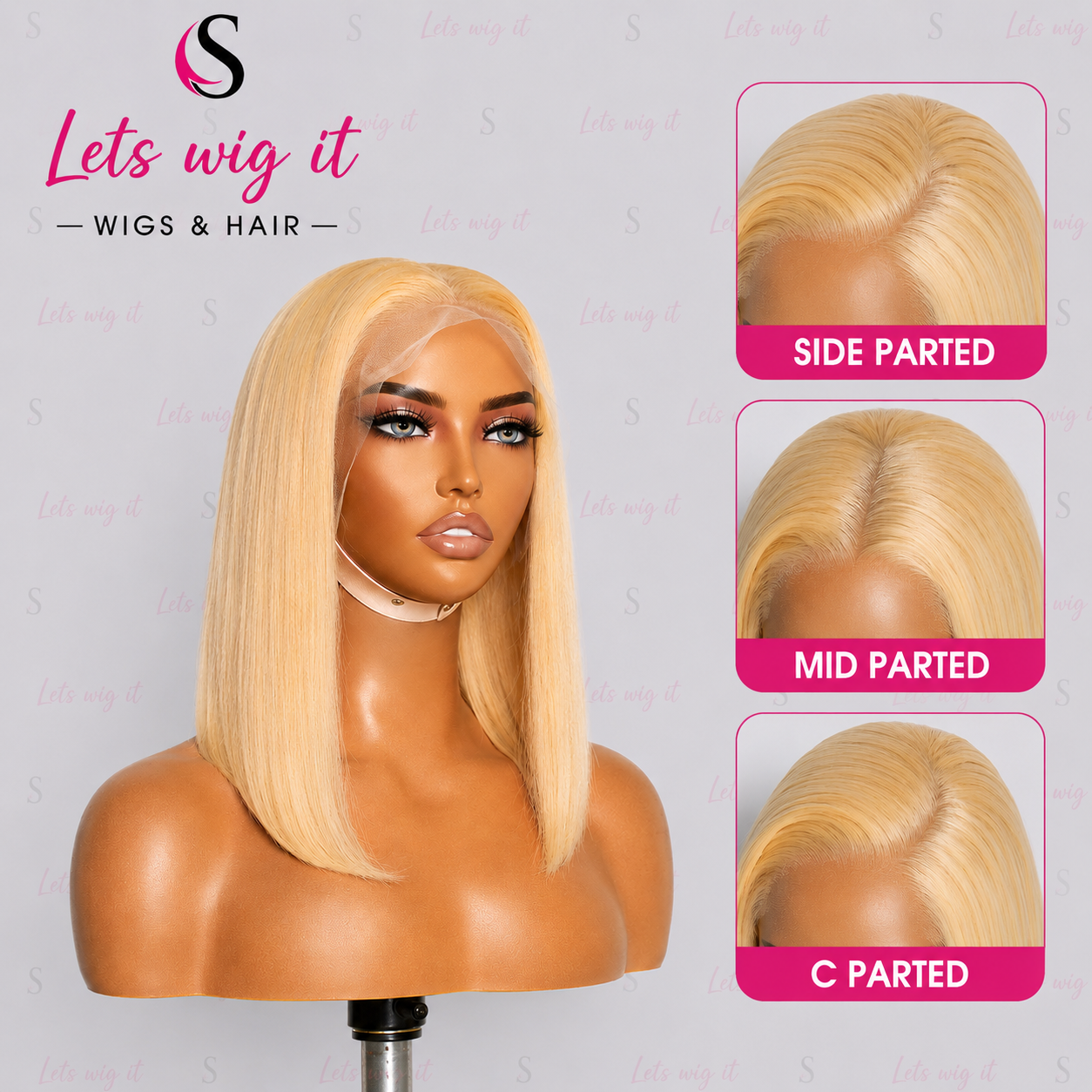 150% Density Pre-Plucked 13x4 Lace Frontal Bob Wig Straight #613