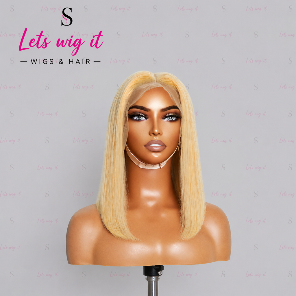150% Density Pre-Plucked 13x4 Lace Frontal Bob Wig Straight #613