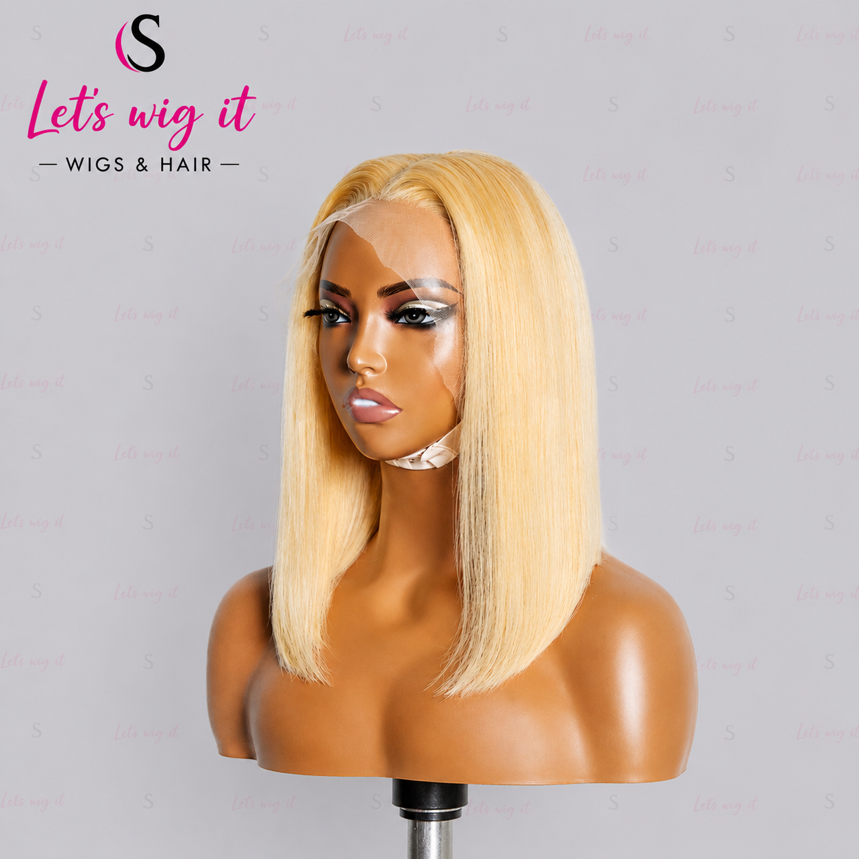 150% Density Pre-Plucked 13x4 Lace Frontal Bob Wig Straight #613