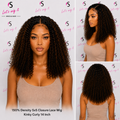 150% Density 5x5 Closure Lace Wig Kinky Curly 14 Inch