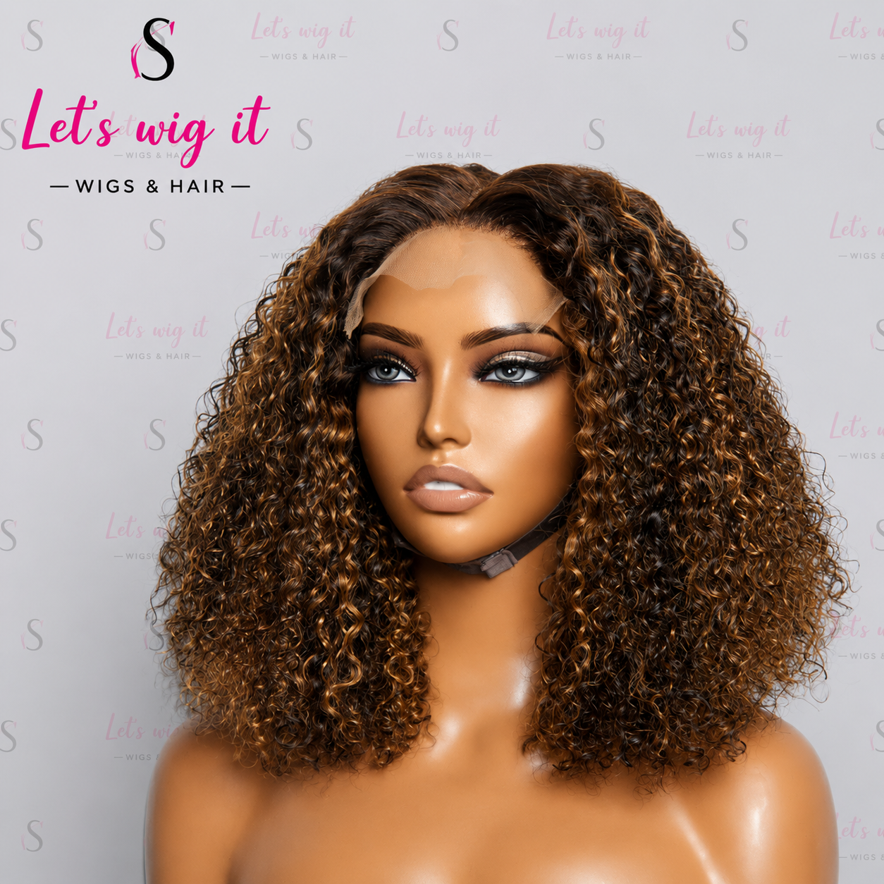 150% Density 5x5 Closure Lace Wig Kinky Curly 14 Inch
