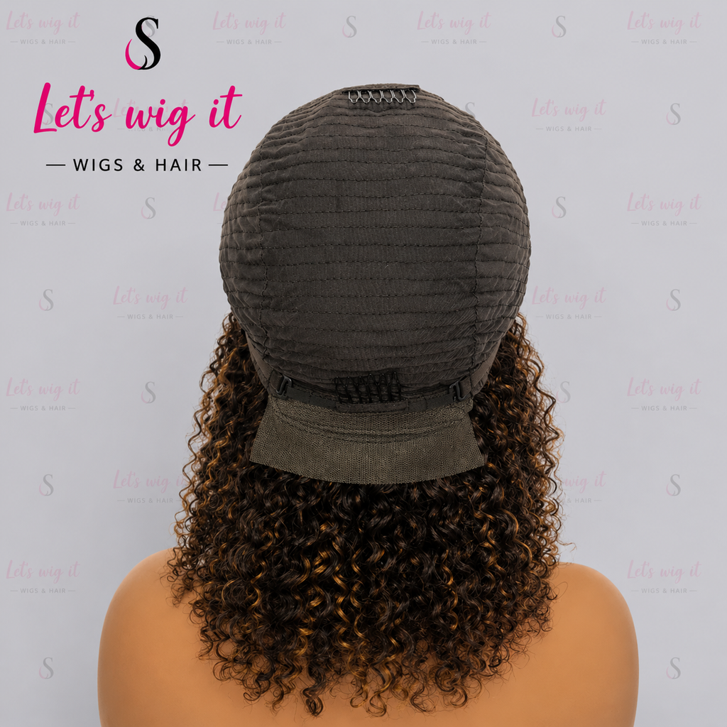 150% Density 5x5 Closure Lace Wig Kinky Curly 14 Inch