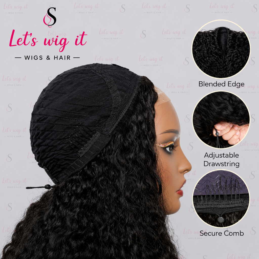 Wear And Go 180% Density Half Wig Burmese Curly