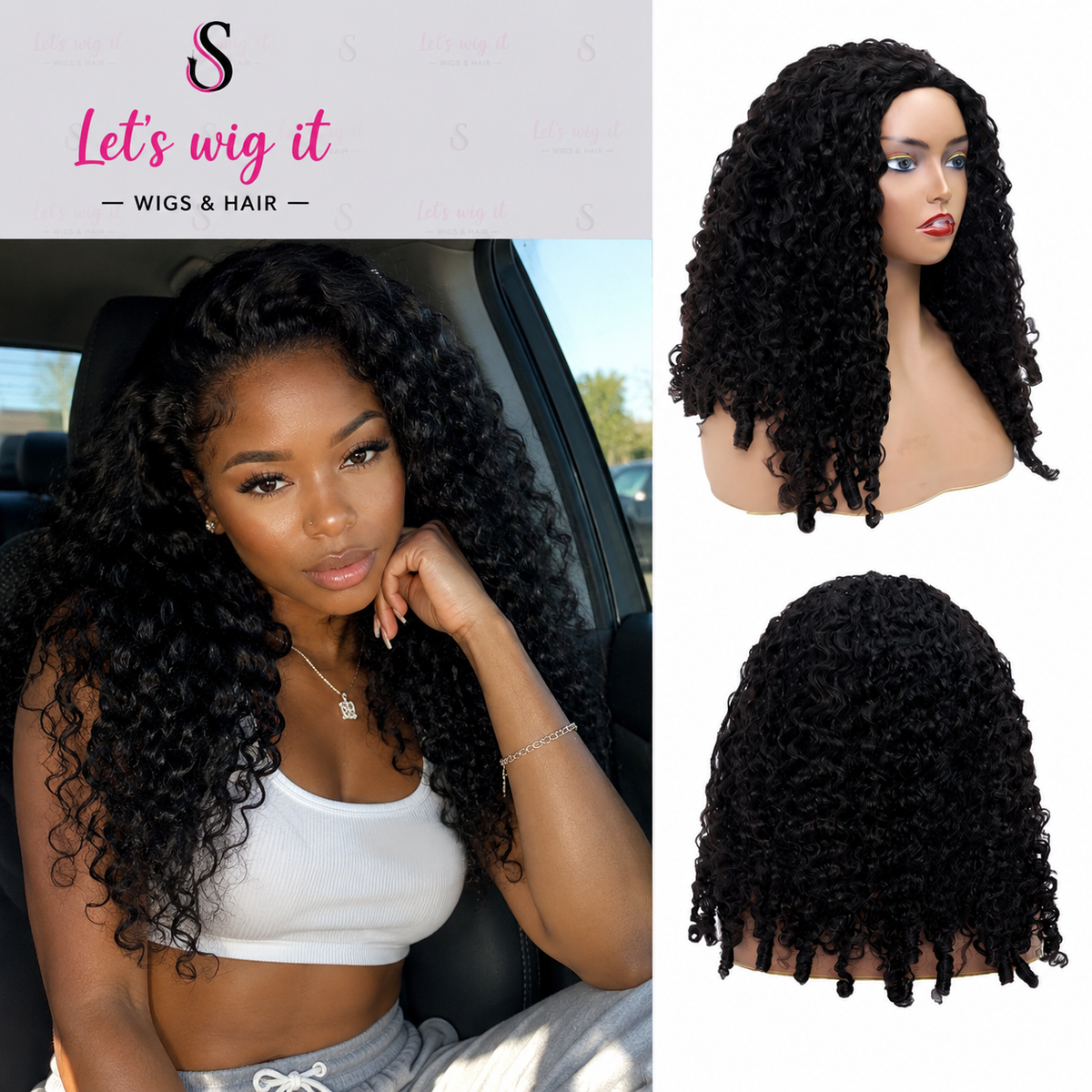 Wear And Go 180% Density Half Wig Burmese Curly