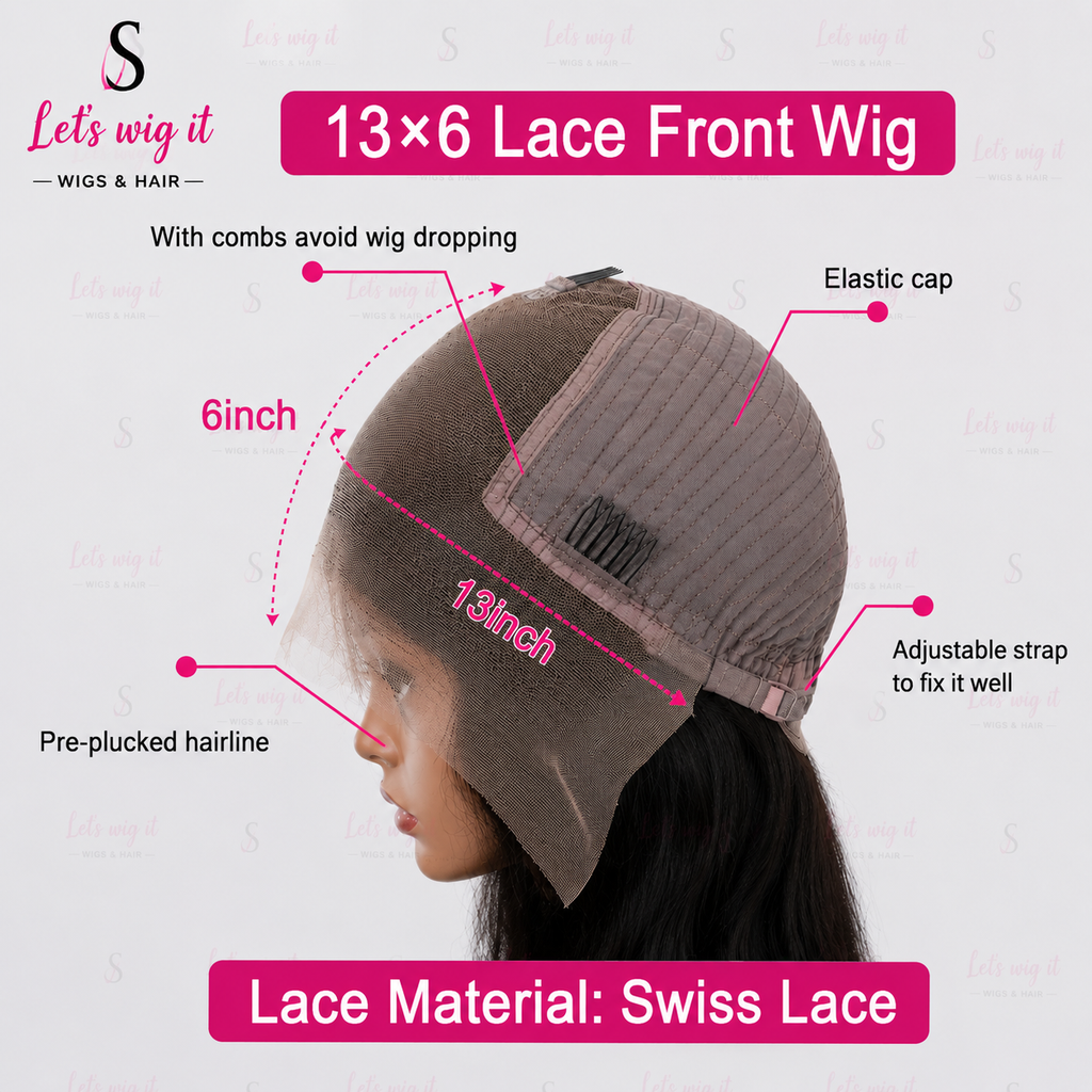 150% Density 13x6 PartingMax Glueless Lace Wig 3D Cap Pre-Bleached