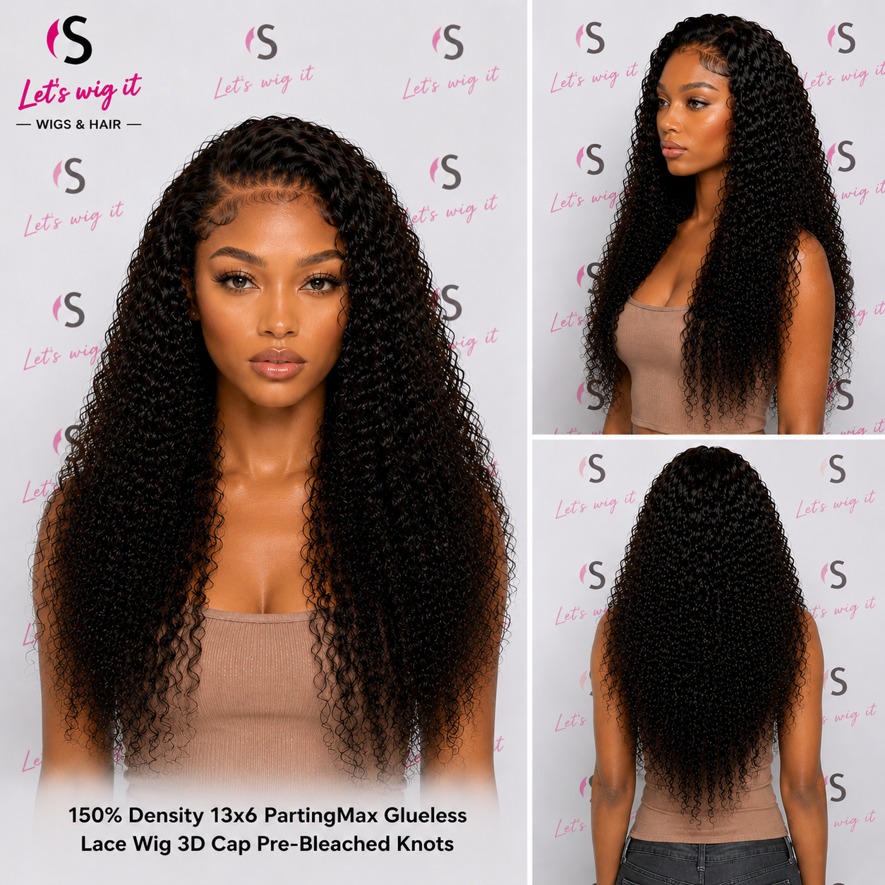 150% Density 13x6 PartingMax Glueless Lace Wig 3D Cap Pre-Bleached