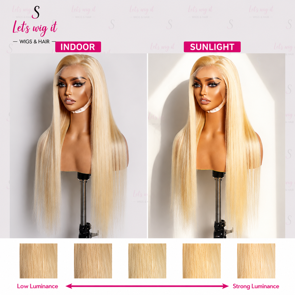 150% Density 13x4 Pre-Plucked Lace Frontal Wig Straight #613