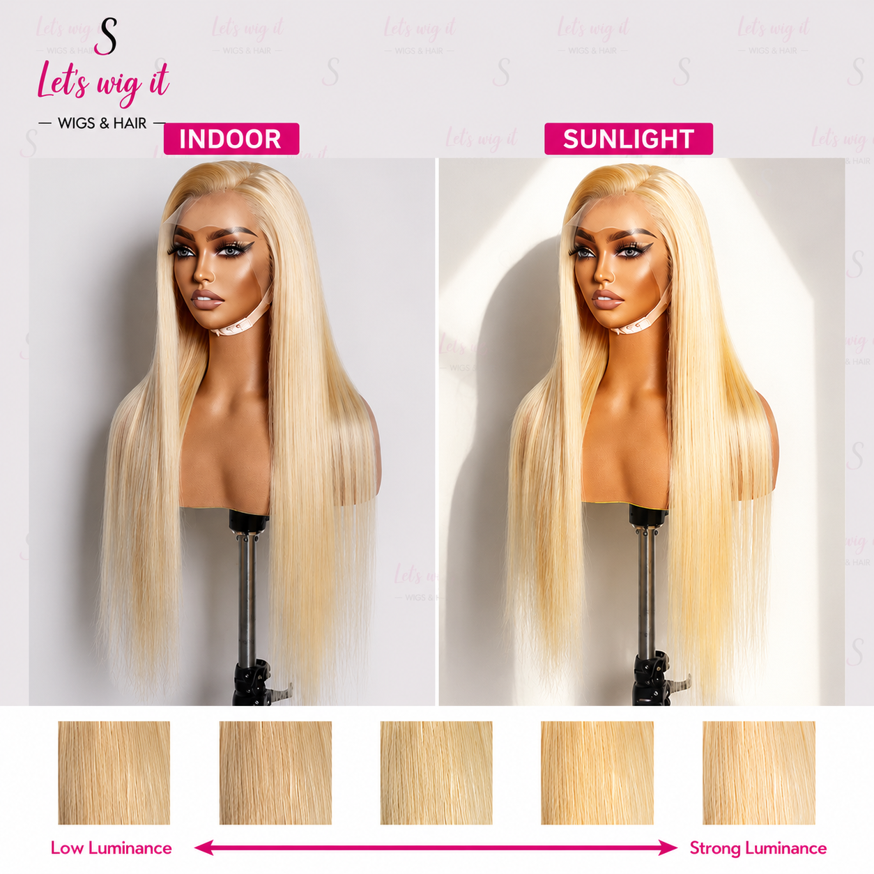 150% Density 13x4 Pre-Plucked Lace Frontal Wig Straight #613