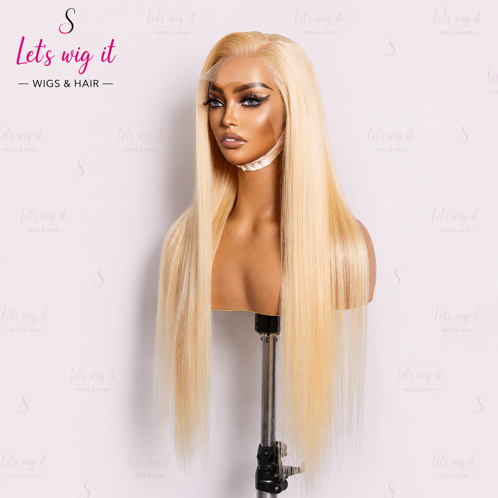 150% Density 13x4 Pre-Plucked Lace Frontal Wig Straight #613