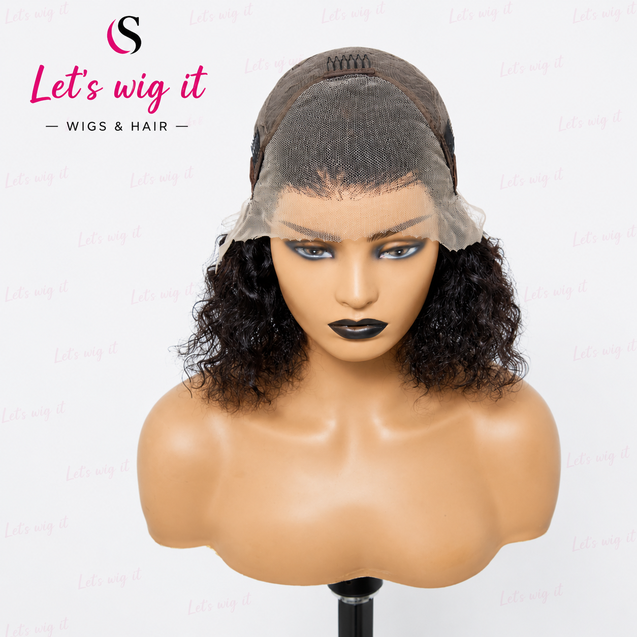 150% Density 13x4 Pre-Plucked Lace Frontal Bob Wig Water Wave