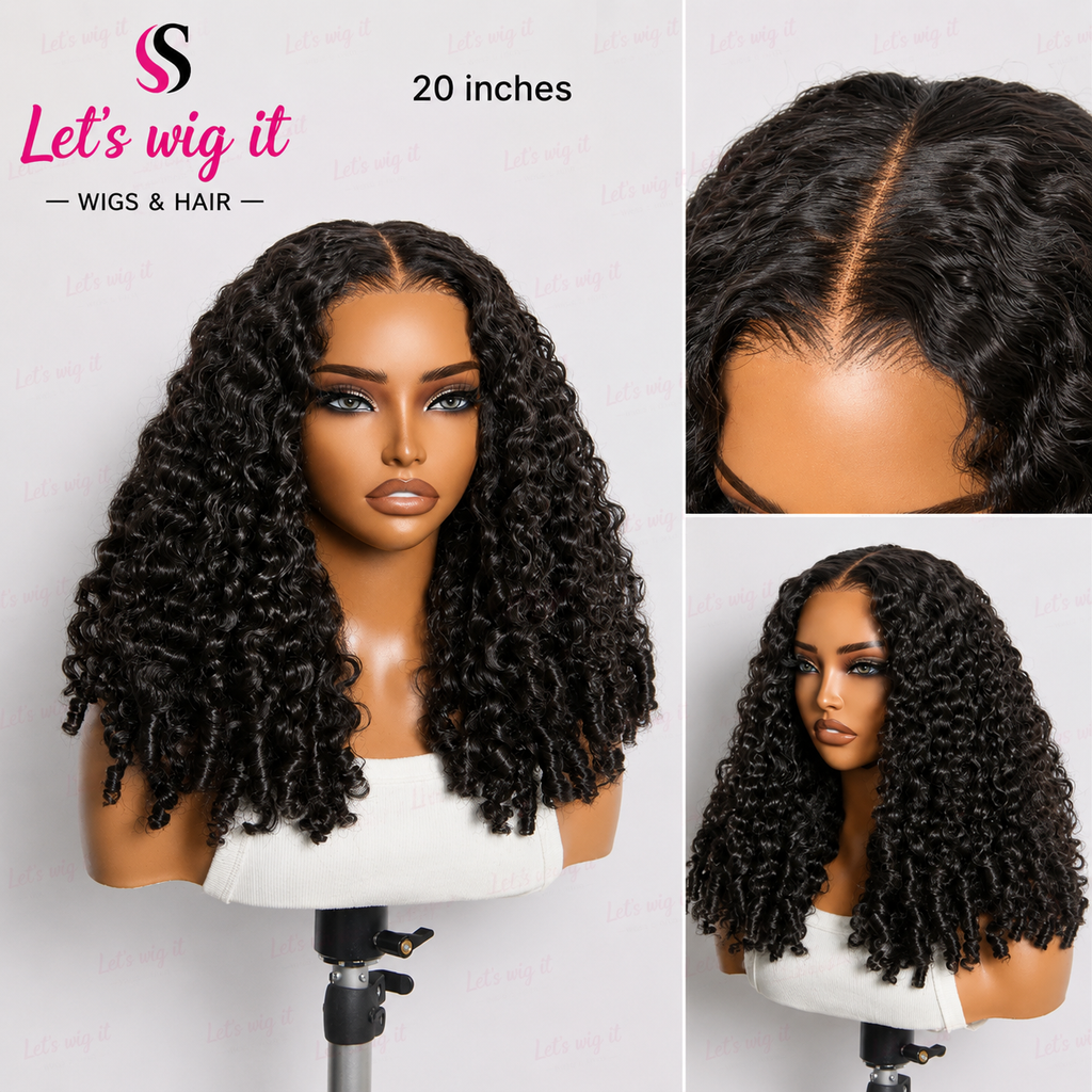 150% Density 13x6 Glueless 3D Cap Pre-Bleached Lace Frontal Wig Burmese Curly