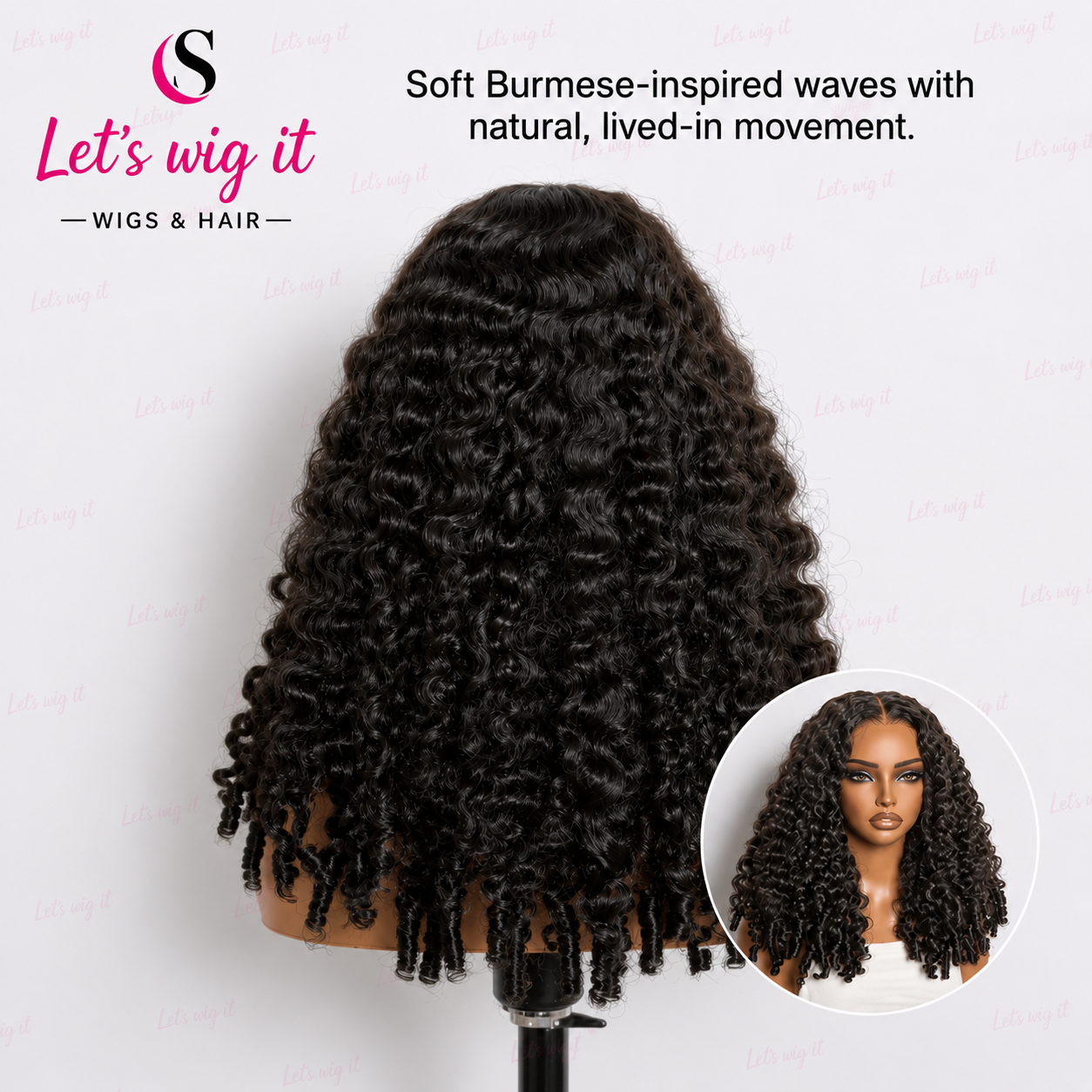 150% Density 13x6 Glueless 3D Cap Pre-Bleached Lace Frontal Wig Burmese Curly