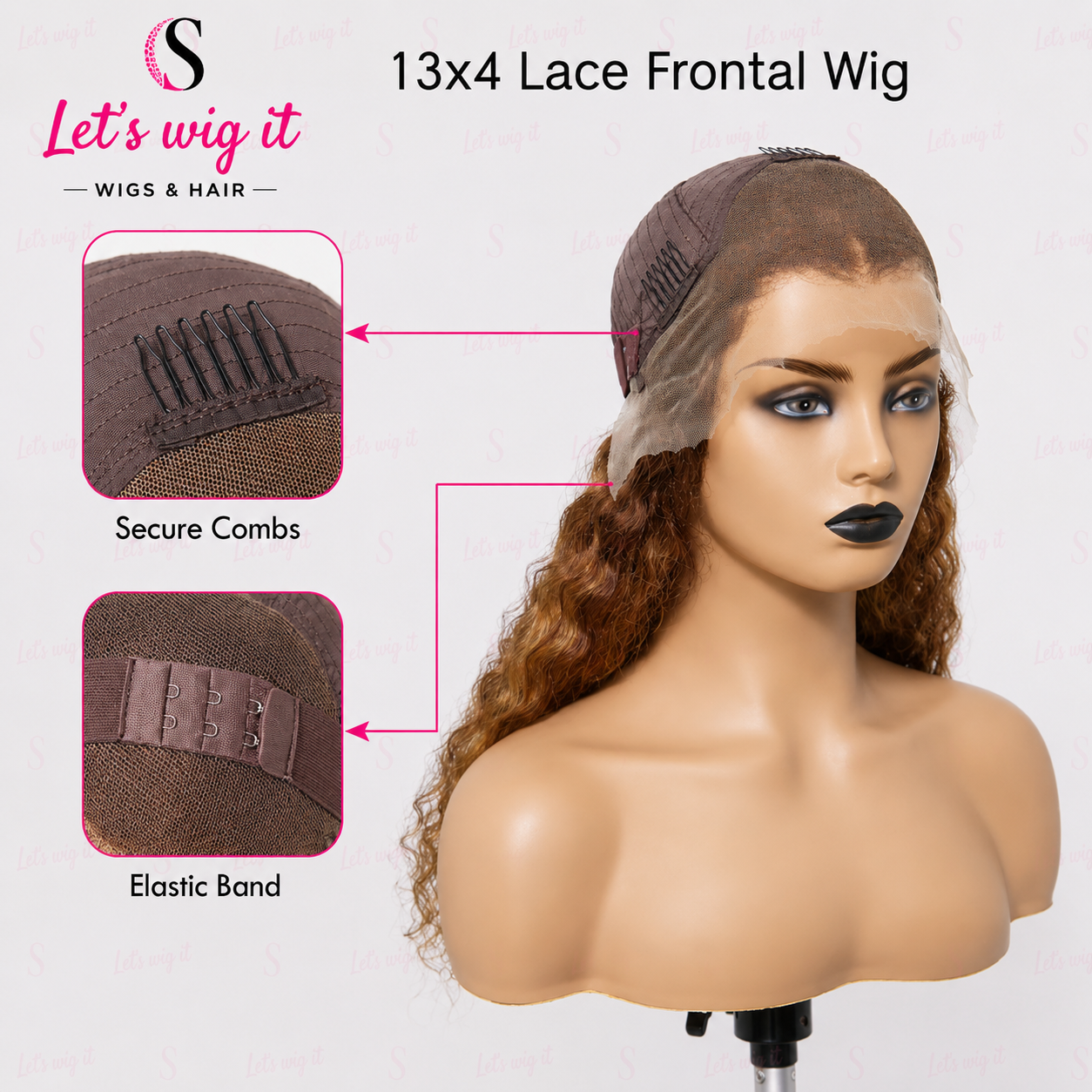 150% Density 13x4 Pre-Plucked Lace Frontal Wig Water Wave