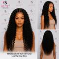 180% Density HD 13x4 Full Frontal Lace Wig Deep Wave