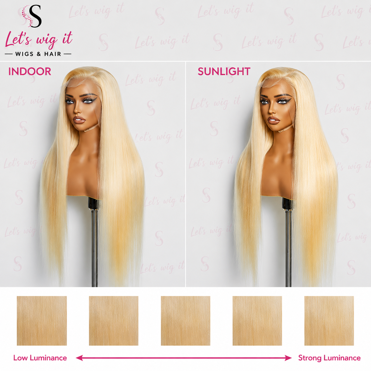 200% Density 13x4 Pre-Plucked Lace Frontal Wig Straight #613