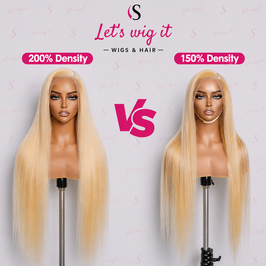 200% Density 13x4 Pre-Plucked Lace Frontal Wig Straight #613
