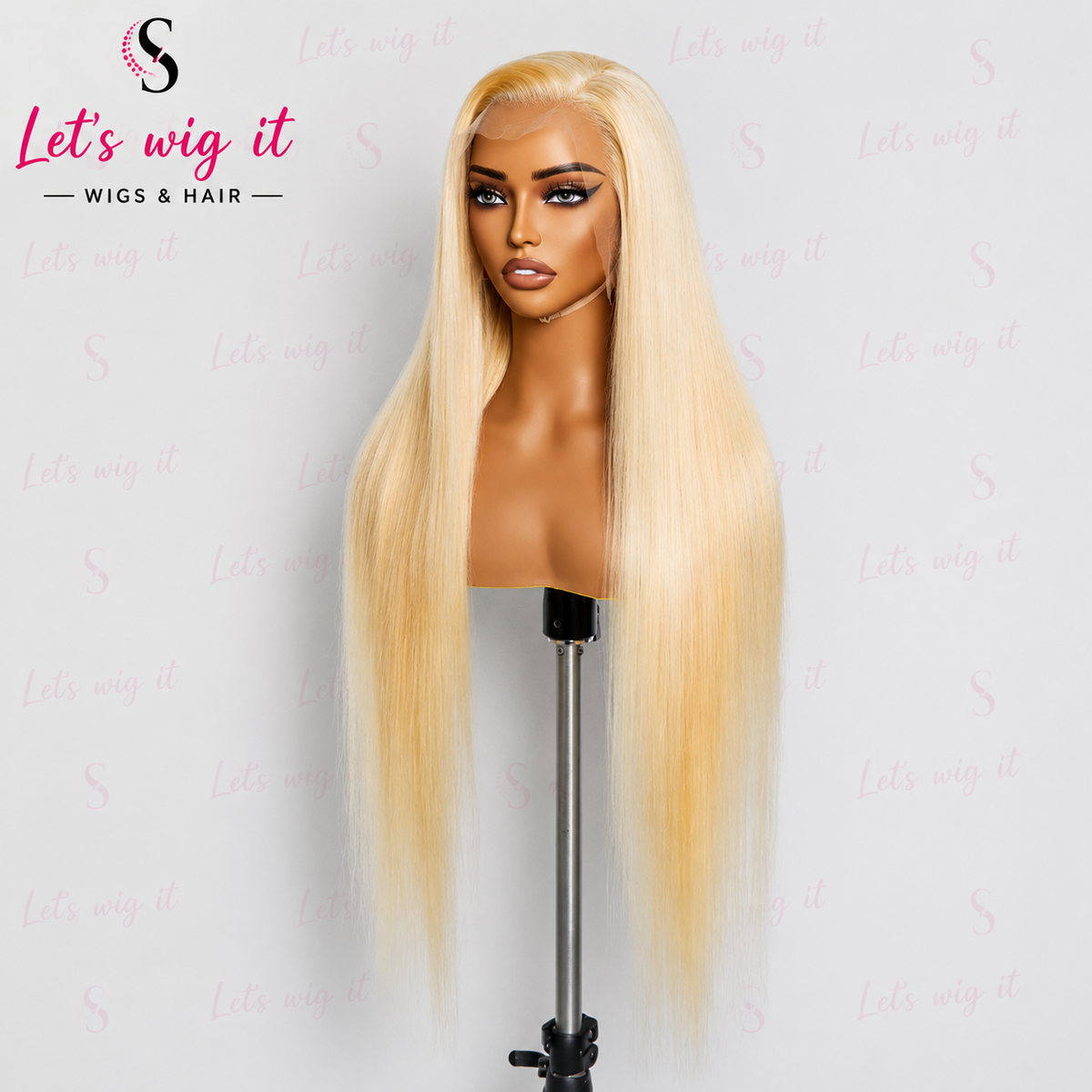 200% Density 13x4 Pre-Plucked Lace Frontal Wig Straight #613
