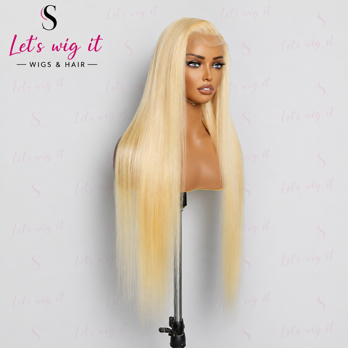 200% Density 13x4 Pre-Plucked Lace Frontal Wig Straight #613