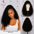 Wear And Go 180% Density Half Wig Messy Curly
