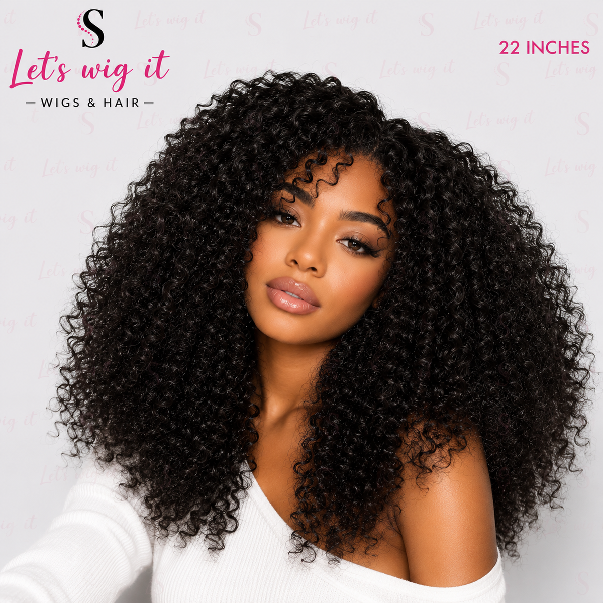 Wear And Go 180% Density Half Wig Messy Curly