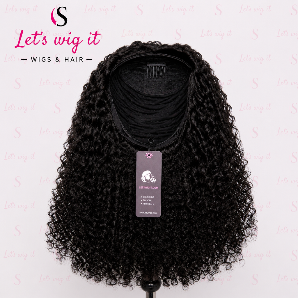 Wear And Go 180% Density Half Wig Messy Curly