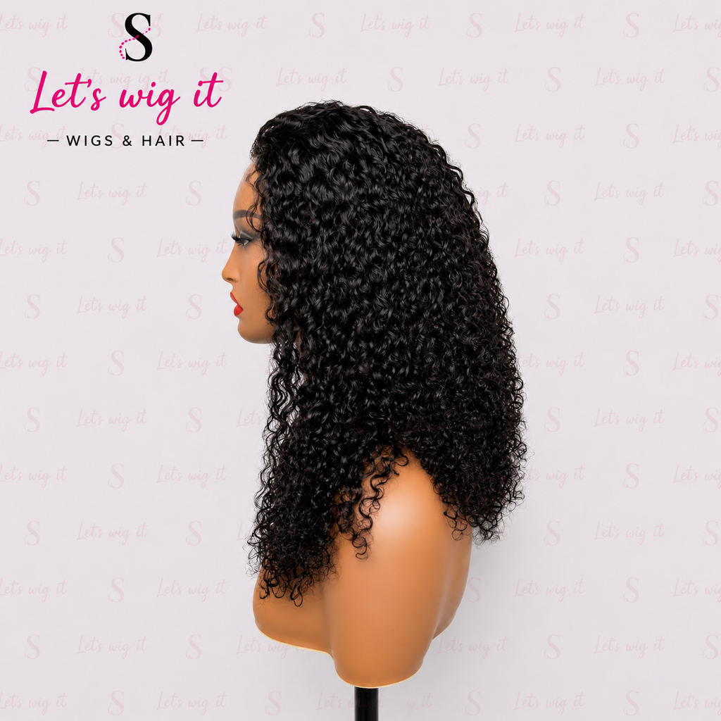 Wear And Go 180% Density Half Wig Messy Curly