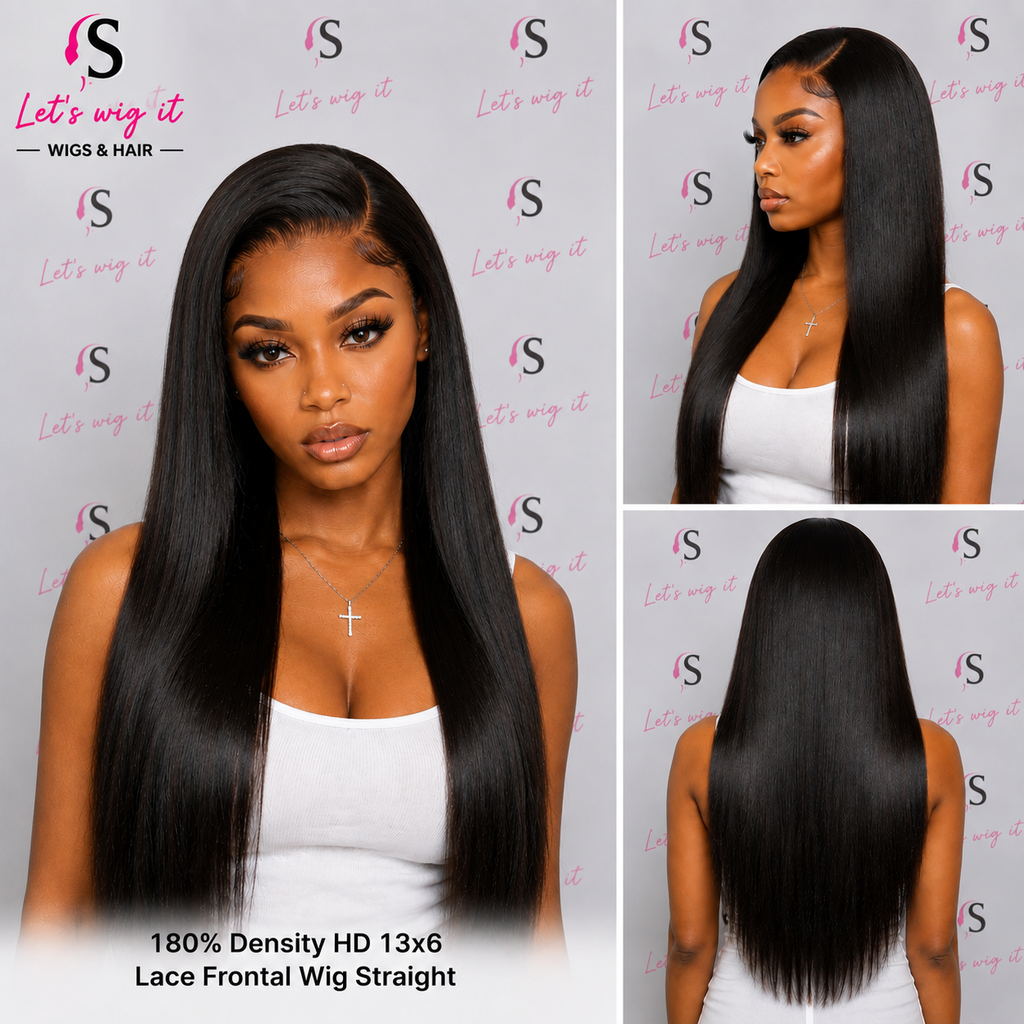 180% Density HD 13x6 Lace Frontal Wig Straight