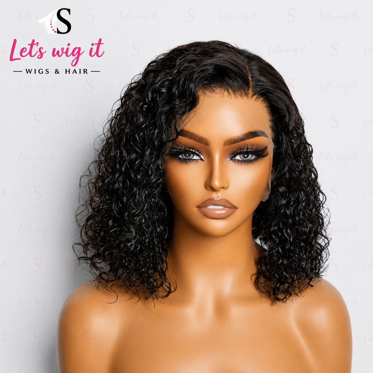 150% Density 13x4 3D Lace Frontal Bob Wig Water Wave