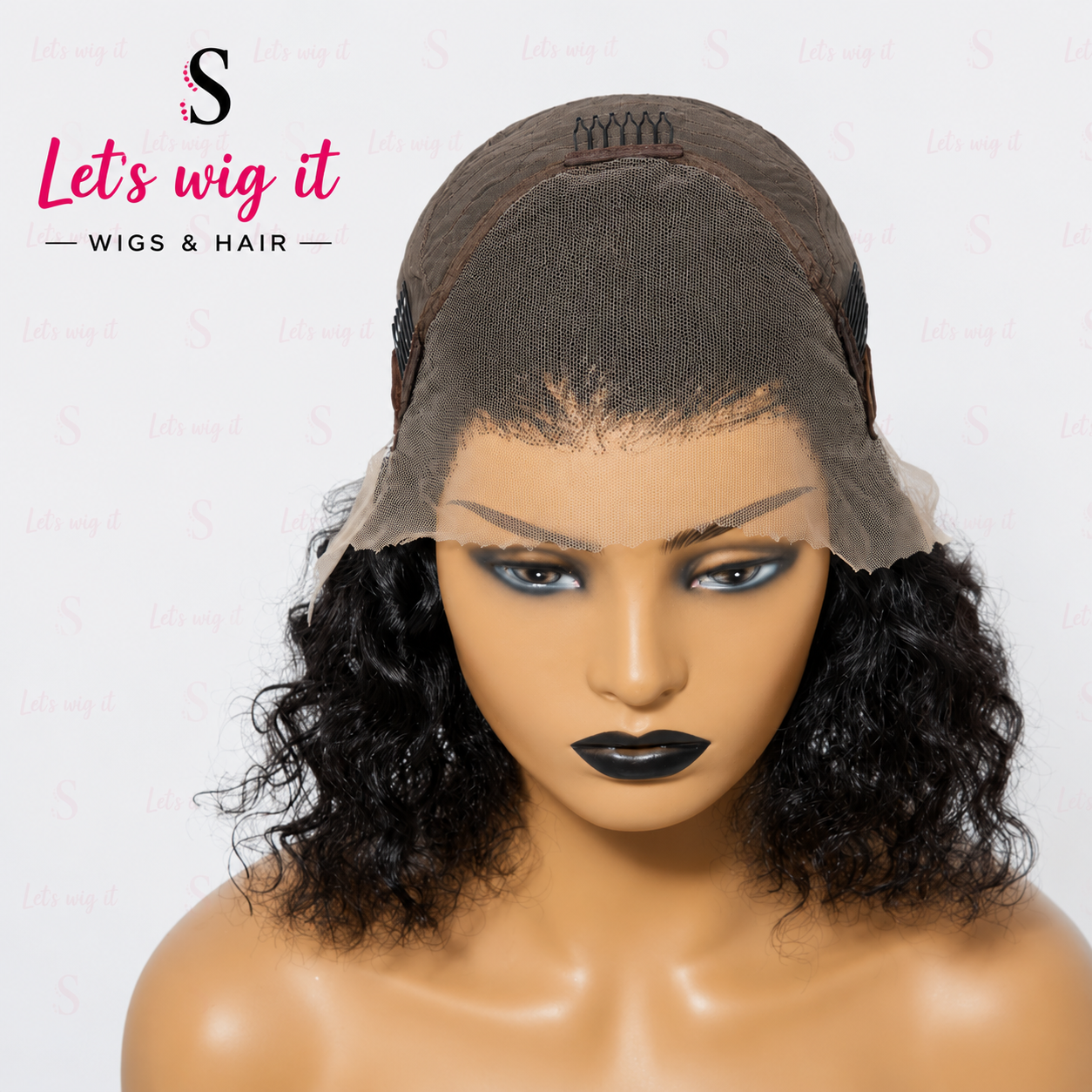 150% Density 13x4 3D Lace Frontal Bob Wig Water Wave