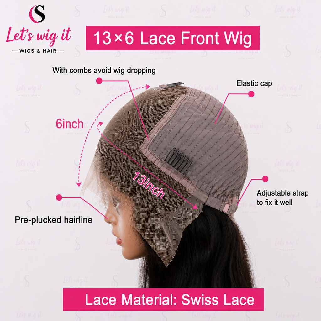 150% Density 13x6 PartingMax Glueless Lace Wig 3D Cap Pre-Bleached