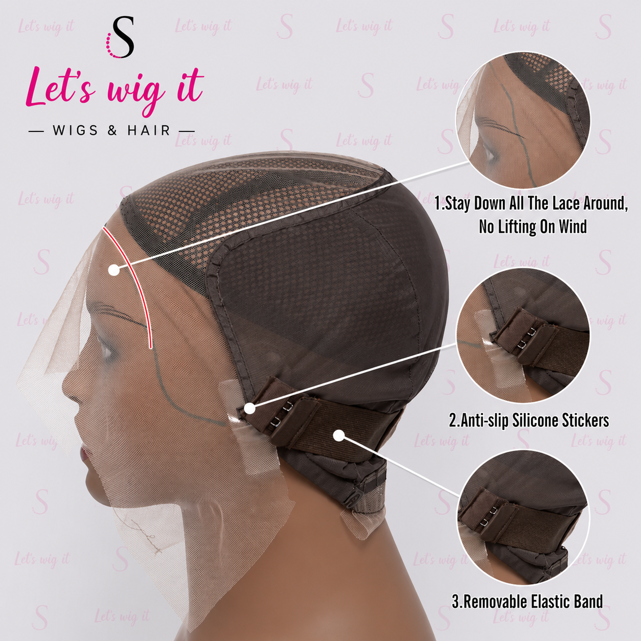 150% Density 13x6 Glueless 3D Cap Pre-Bleached Lace Frontal Wig Loose Deep