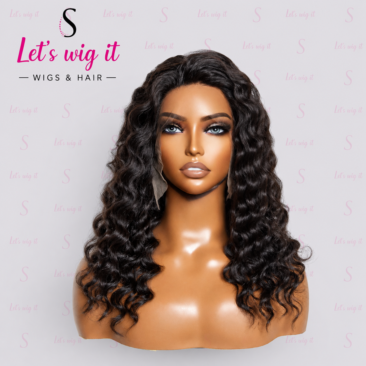 150% Density 13x6 Glueless 3D Cap Pre-Bleached Lace Frontal Wig Loose Deep