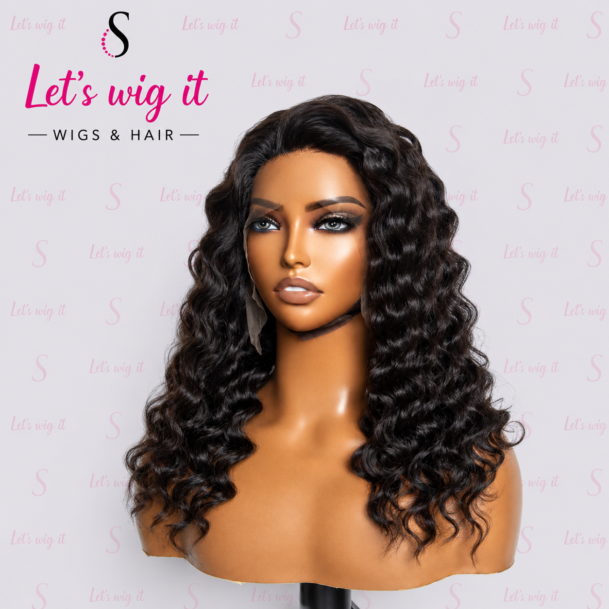 150% Density 13x6 Glueless 3D Cap Pre-Bleached Lace Frontal Wig Loose Deep
