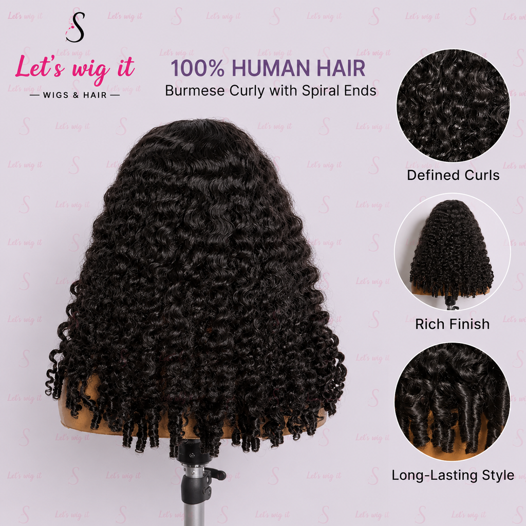 180% Density HD 13x4 Full Frontal Lace Wig Deep Curly