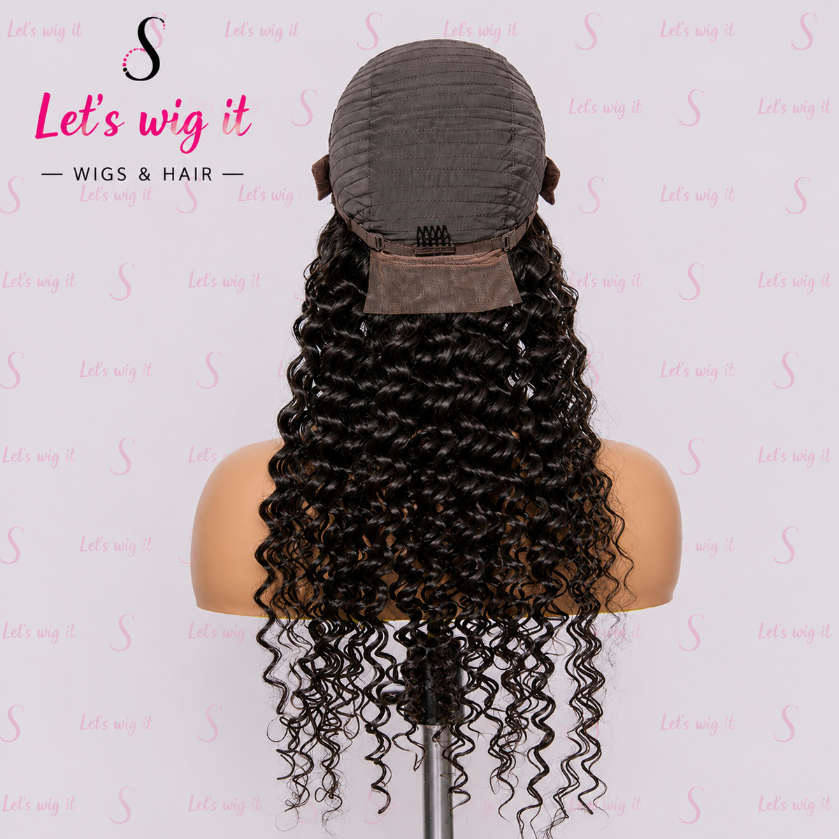 26 Inches 4x4 Faux Goddess Locs With Curls Braids Lace Closure Wig 200% Density
