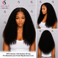 180% Density 13x6 Glueless 3D Cap Pre-Bleached Lace Frontal Wig Burmese Curly