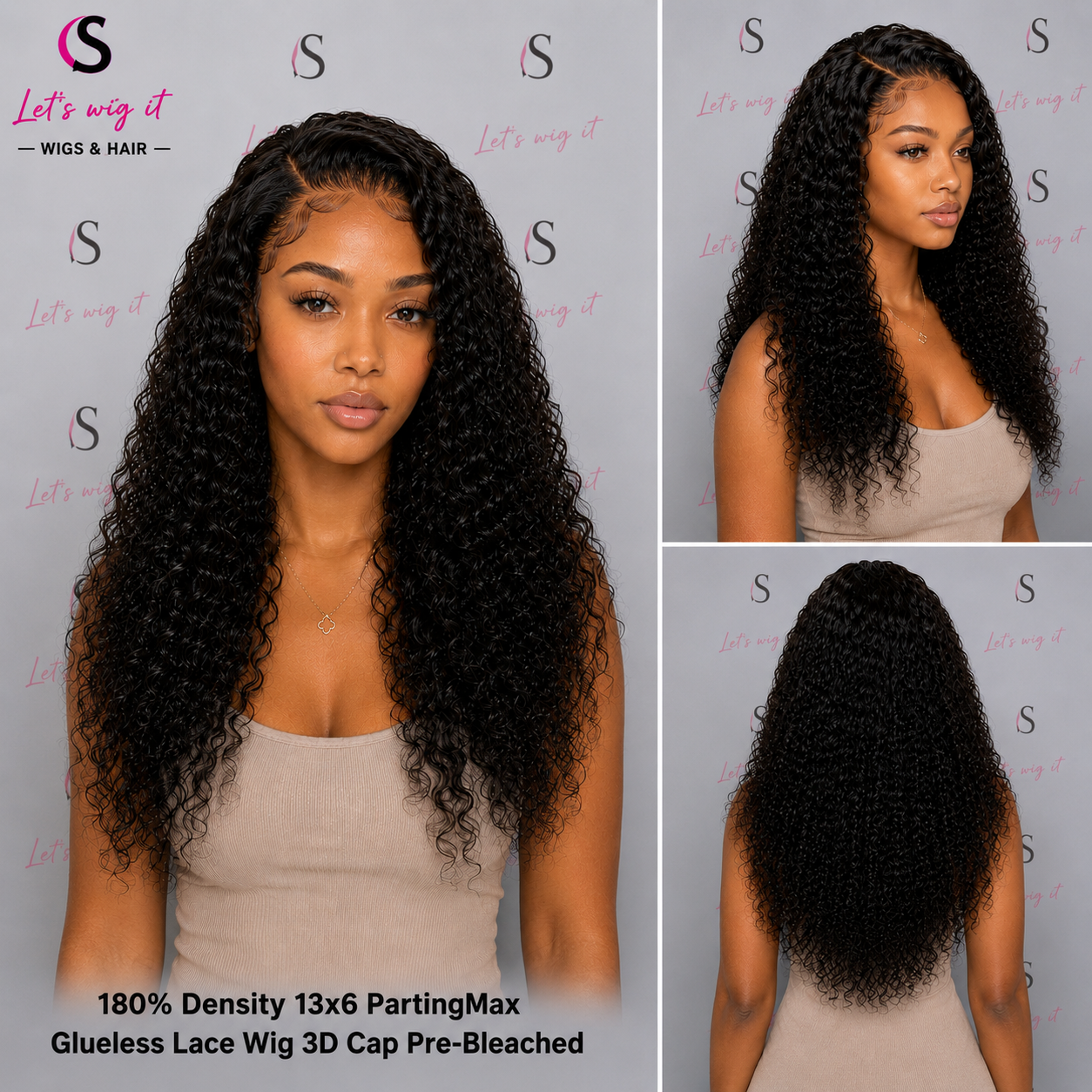 180% Density 13x6 PartingMax Glueless Lace Wig 3D Cap Pre-Bleached