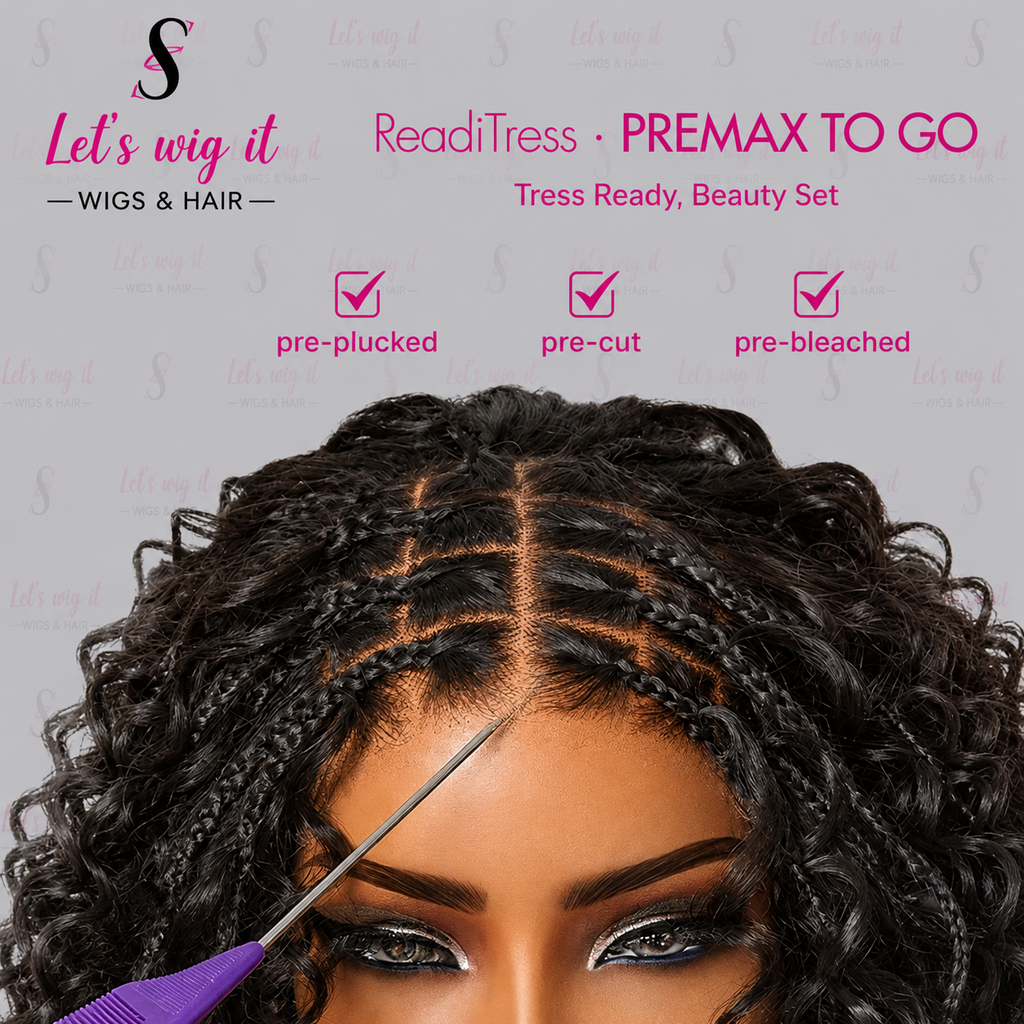 150% Density 5x5 Closure Lace With Boho Braids Pre-Cut Glueless Top Human Hair Wig
