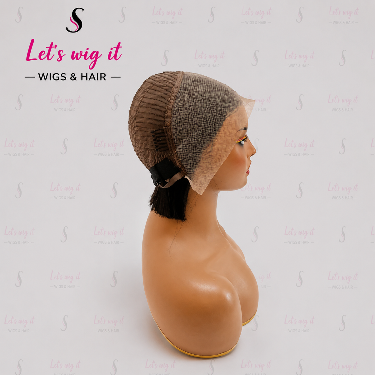 8 Inches Double Drawn Blunt Cut 13x4 Asymmetrical Bob Wig