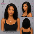 150% Density 4x4 Side Part Closure Wig Water Wave 12 Inch