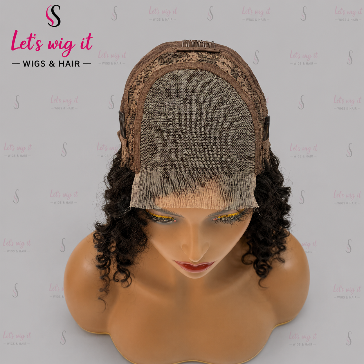 150% Density 4x4 Side Part Closure Wig Water Wave 12 Inch