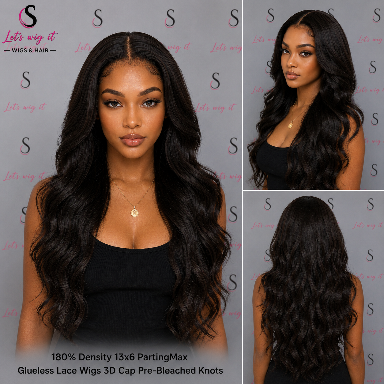 180% Density 13x6 PartingMax Glueless Lace Wig 3D Cap Pre-Bleached